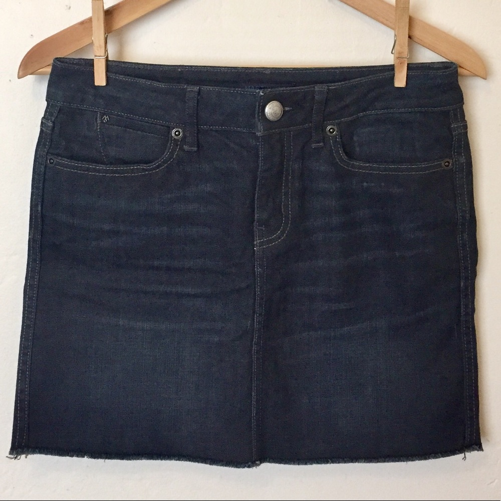 MARTIN + OSA Dark Blue Denim Skirt